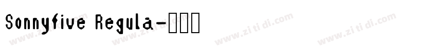 Sonnyfive Regula字体转换